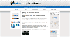 Desktop Screenshot of myfairs.auma.de