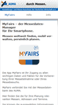 Mobile Screenshot of myfairs.auma.de
