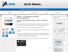 Tablet Screenshot of myfairs.auma.de
